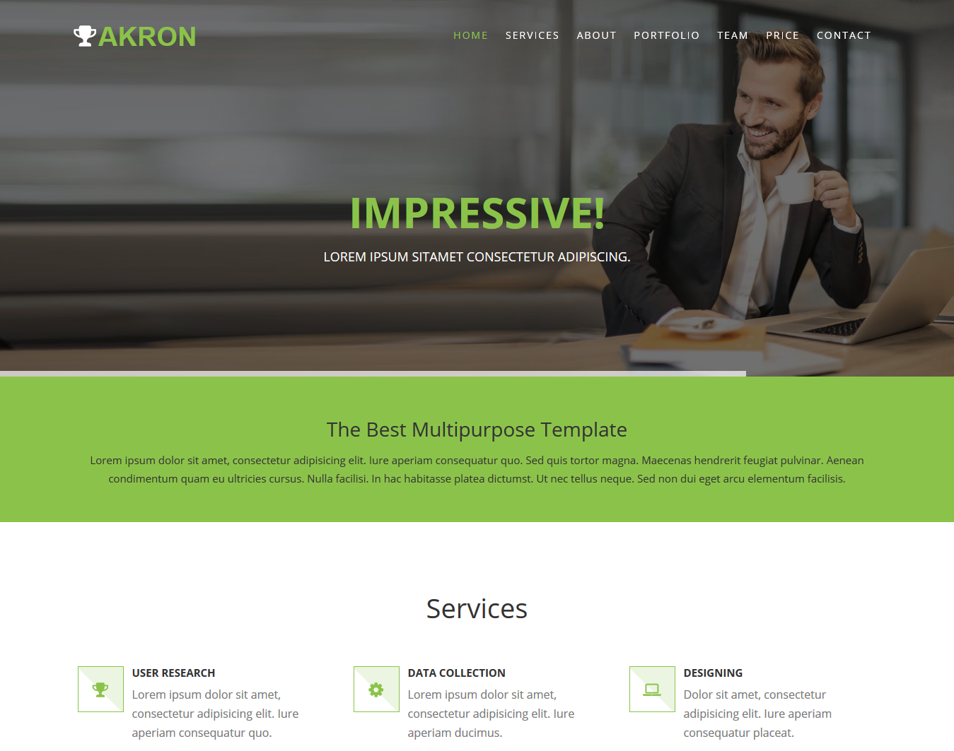 Akron Multipurpose Bootstrap Website Template
