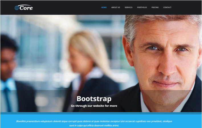 free professional bootstrap business templates