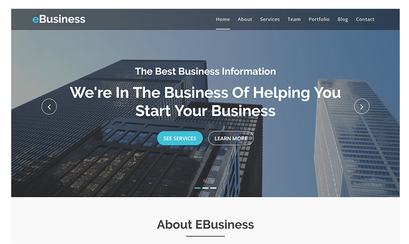 free professional bootstrap business templates