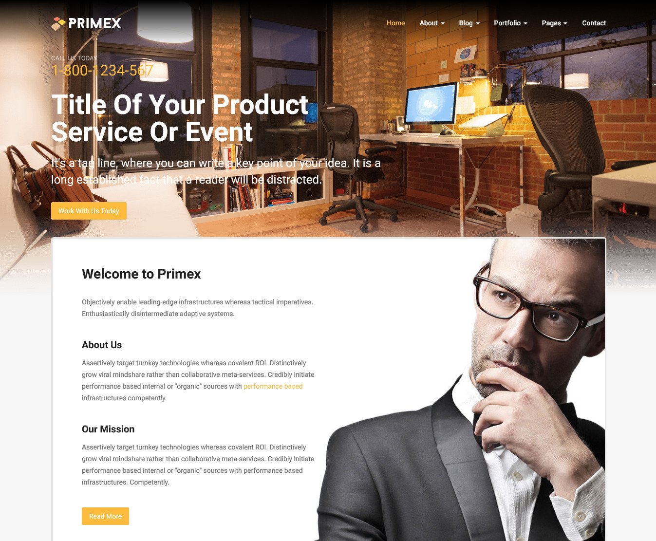 Primex – Best Responsive Business Website Template