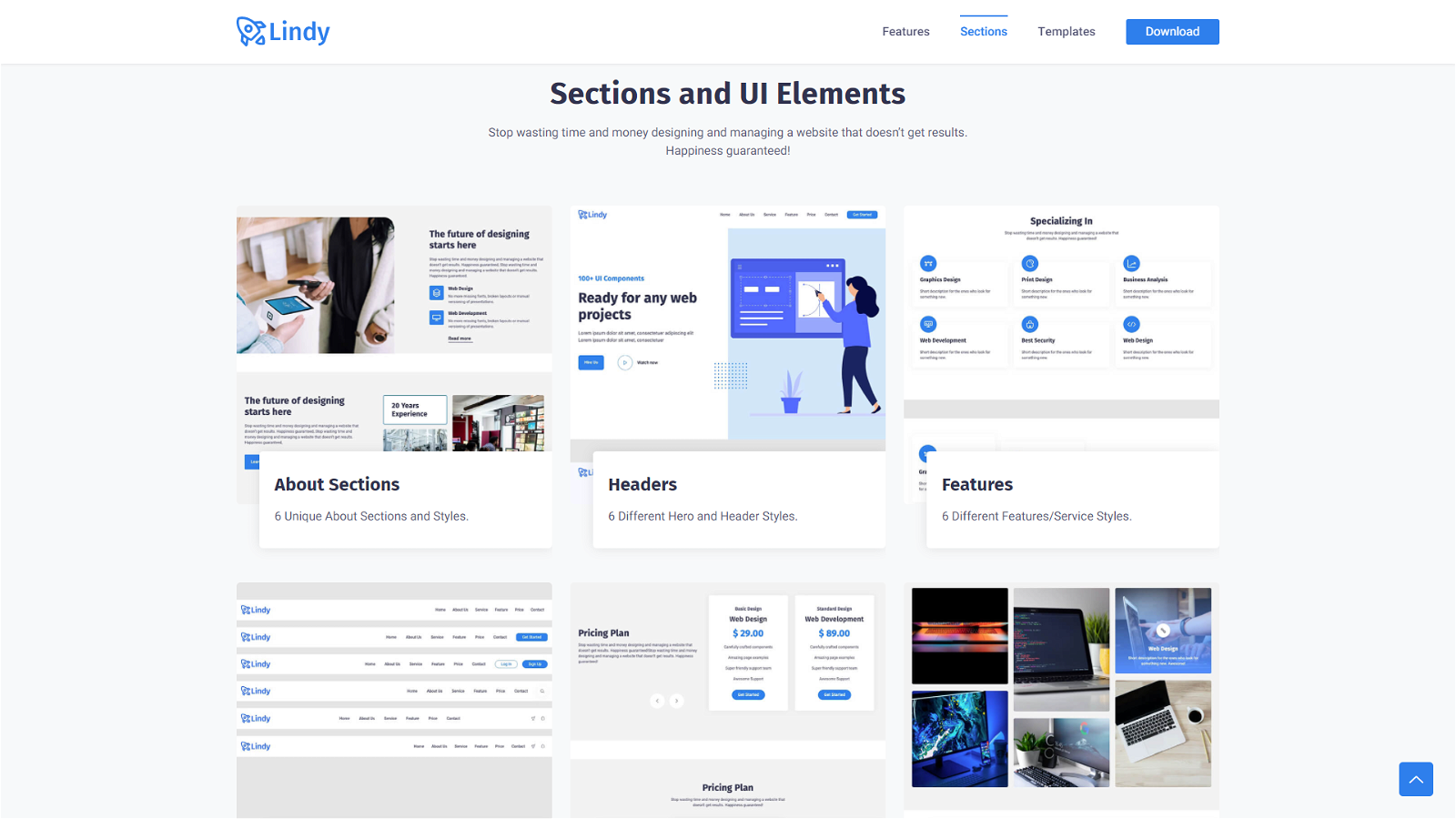 Lindy bootstrap 5 UI Kit