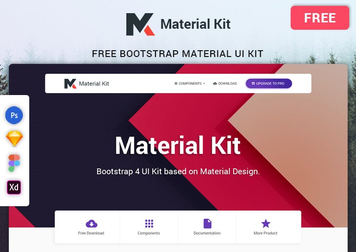 Material Free Bootstrap UI KIT