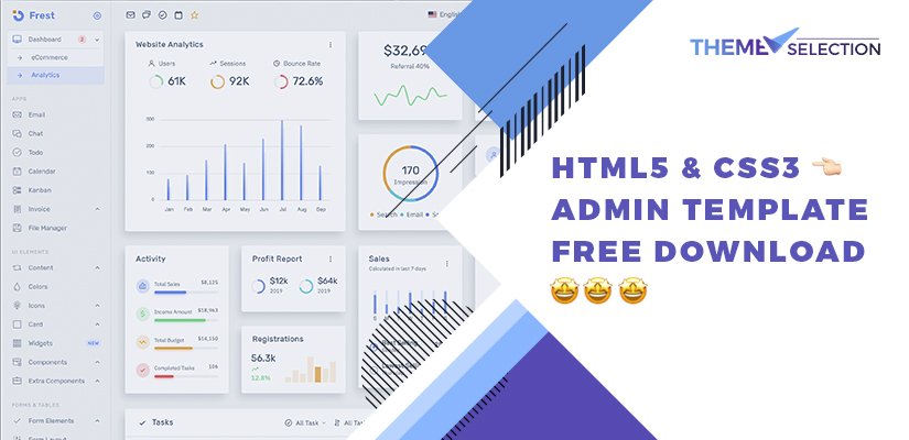 html5 css3 admin template free download