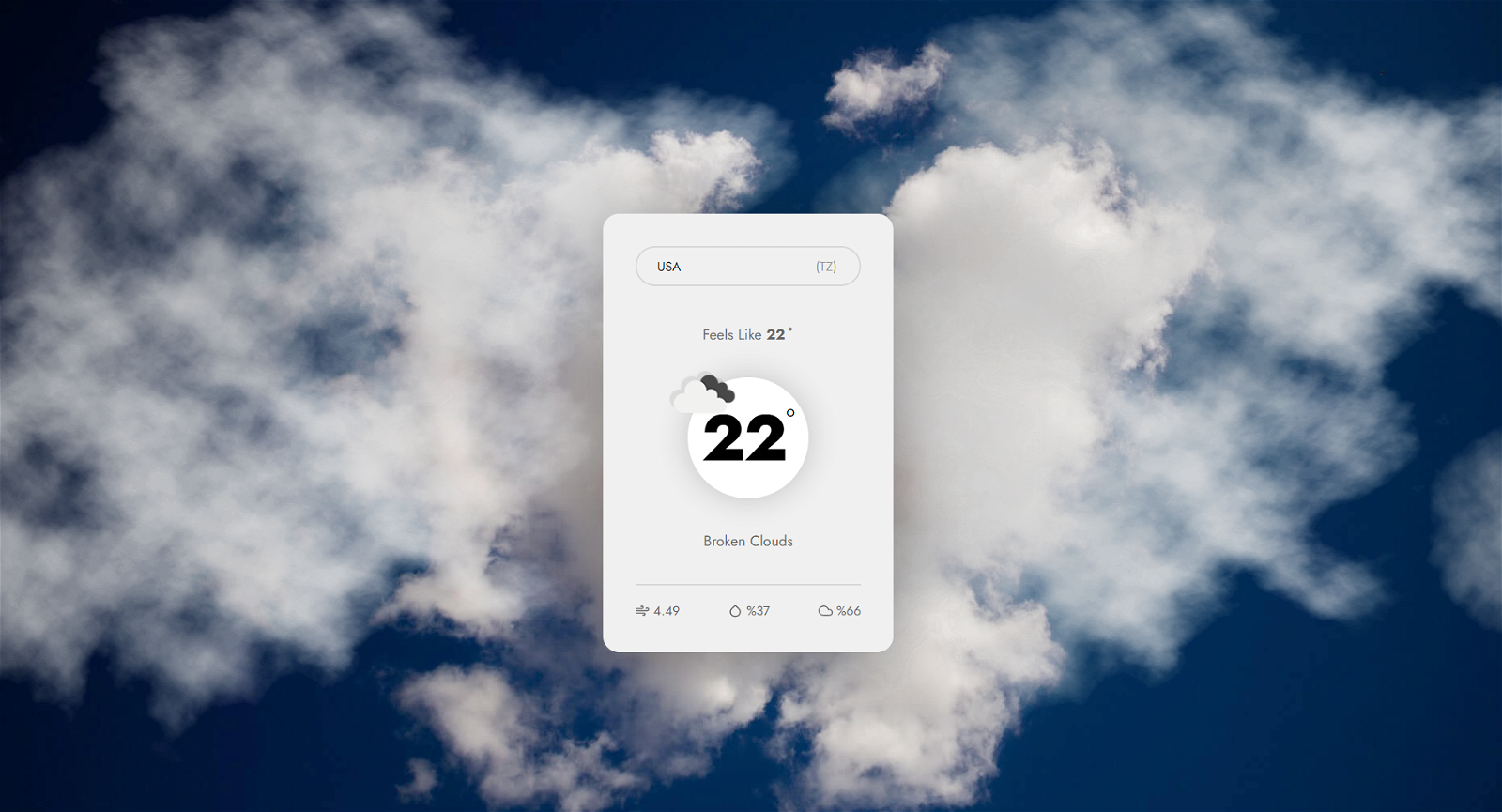 Weather app Vue JS App