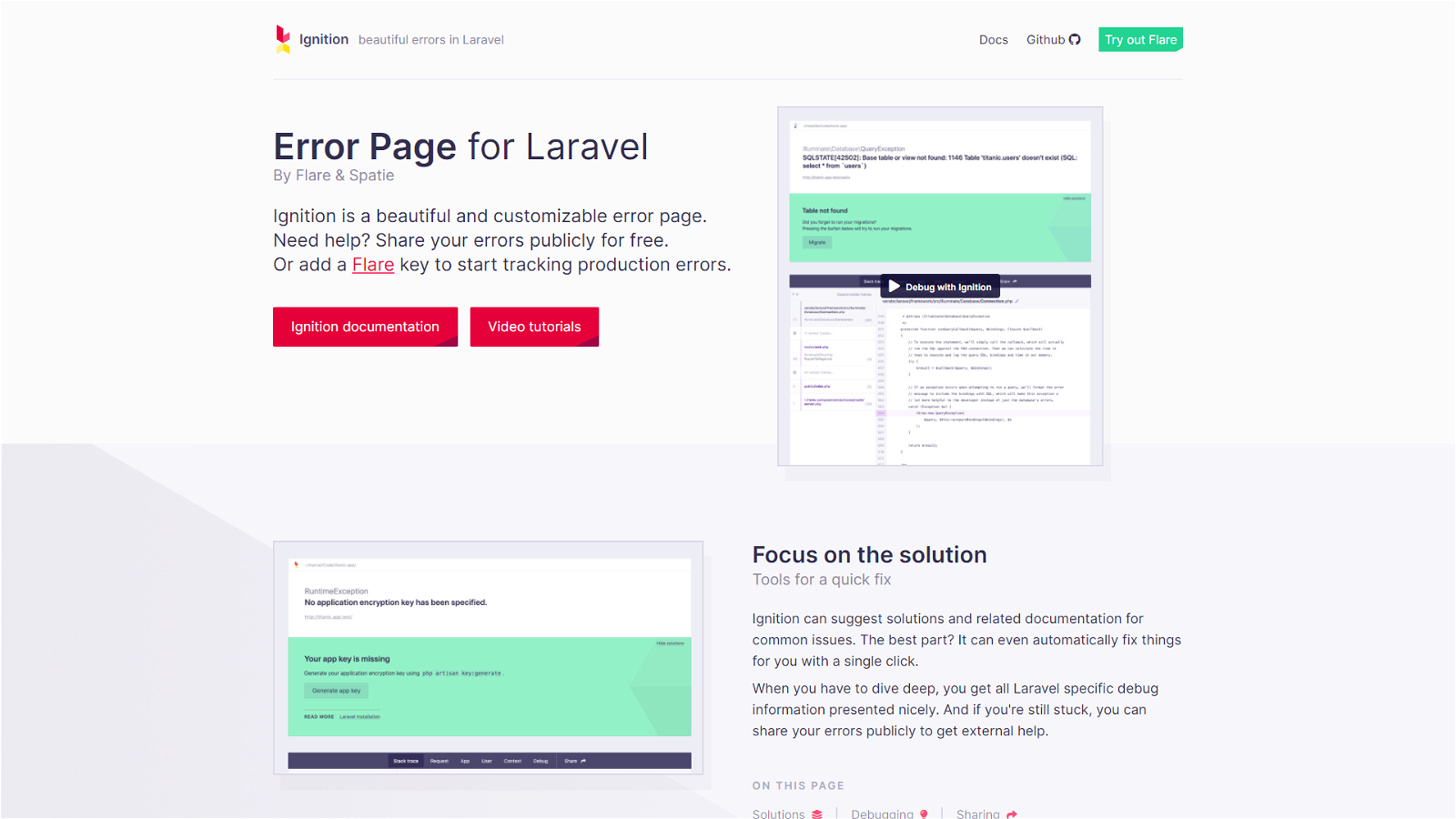 New Laravel Exception Page?