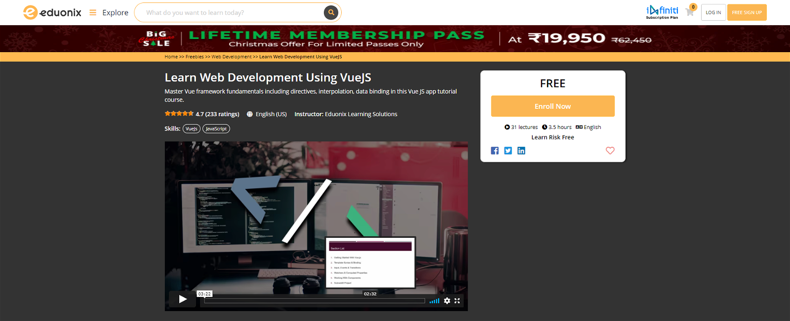 learn web development using vuejs