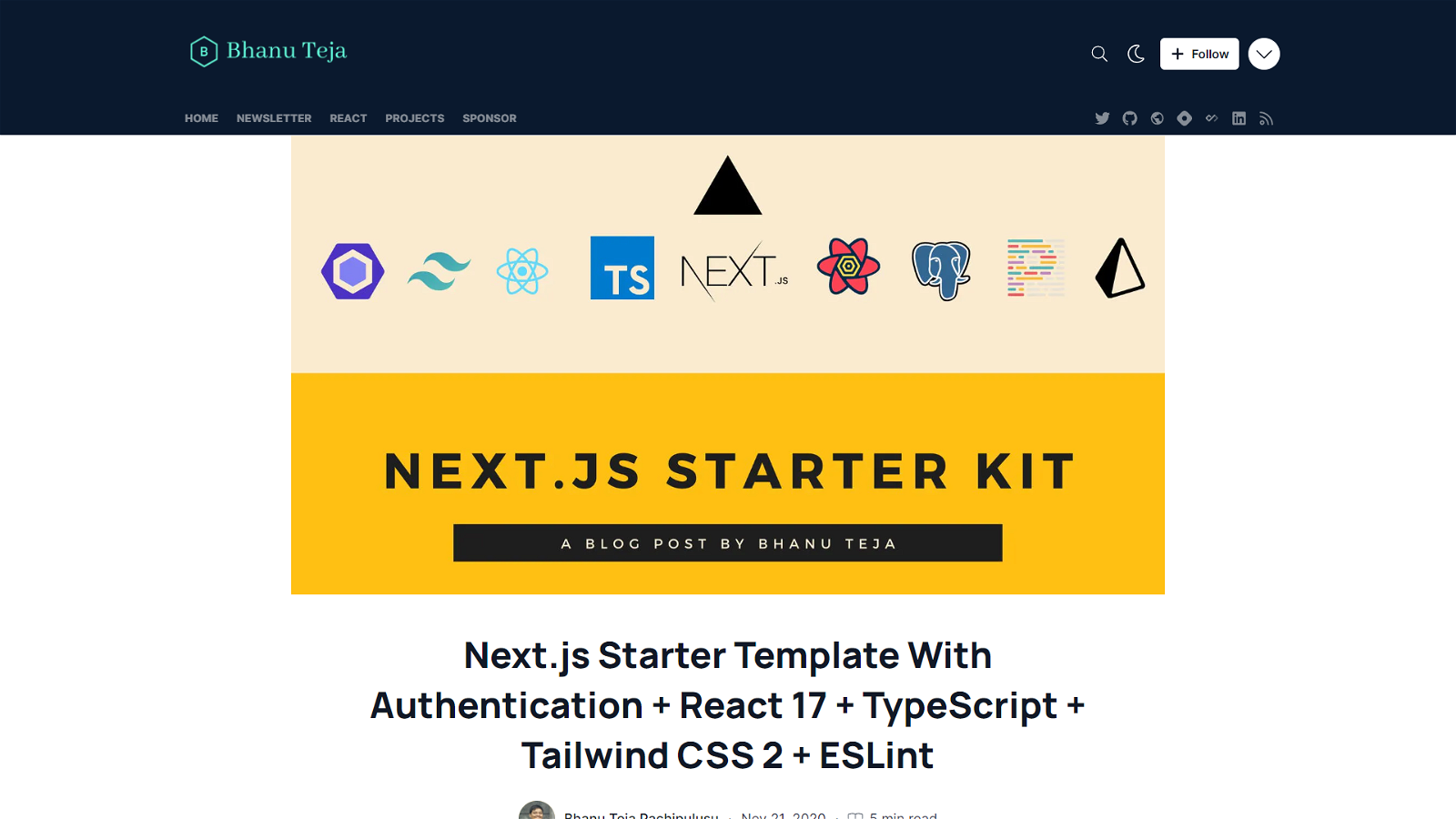 Starter Kit Next.js Project