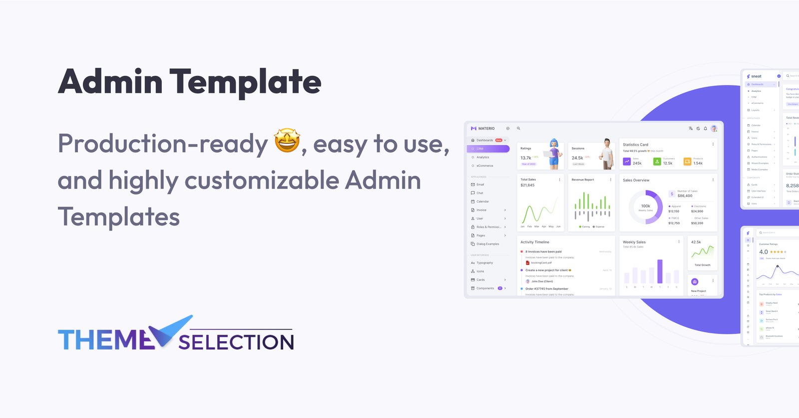 30+ Admin Dashboard Templates - ThemeSelection