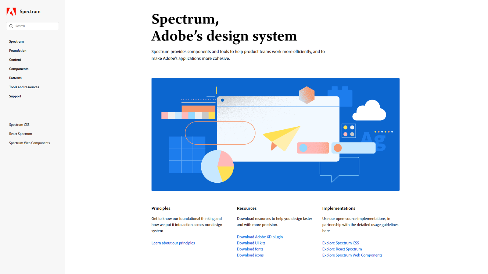 Adobe Spectrum Design System Examples
