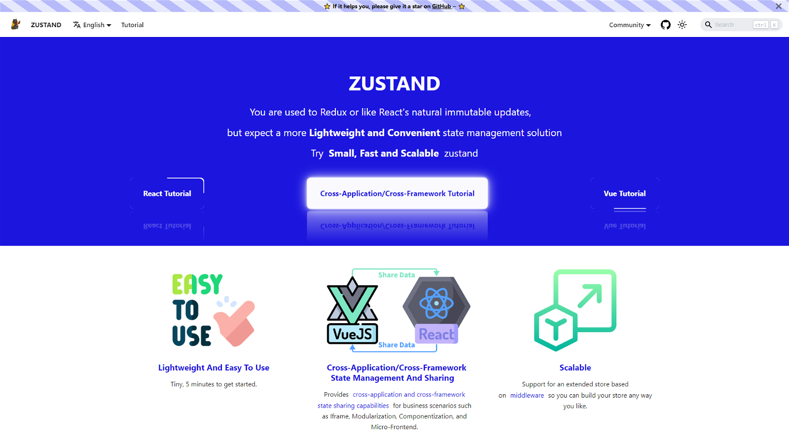 ZuStand Vue State Management Library