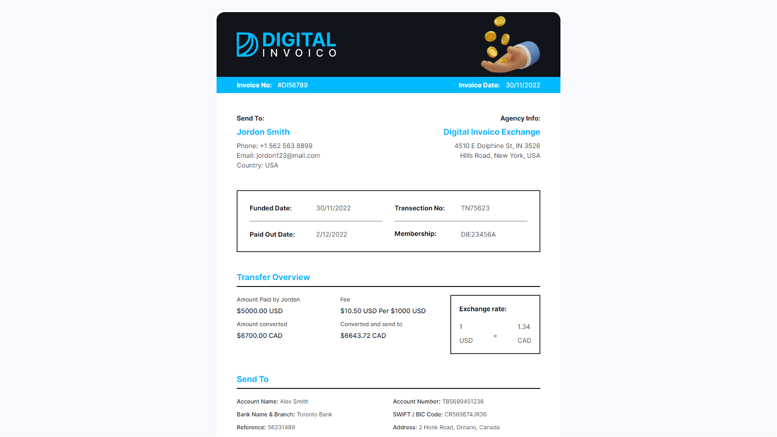 Digital Invoico HTML Invoice Template