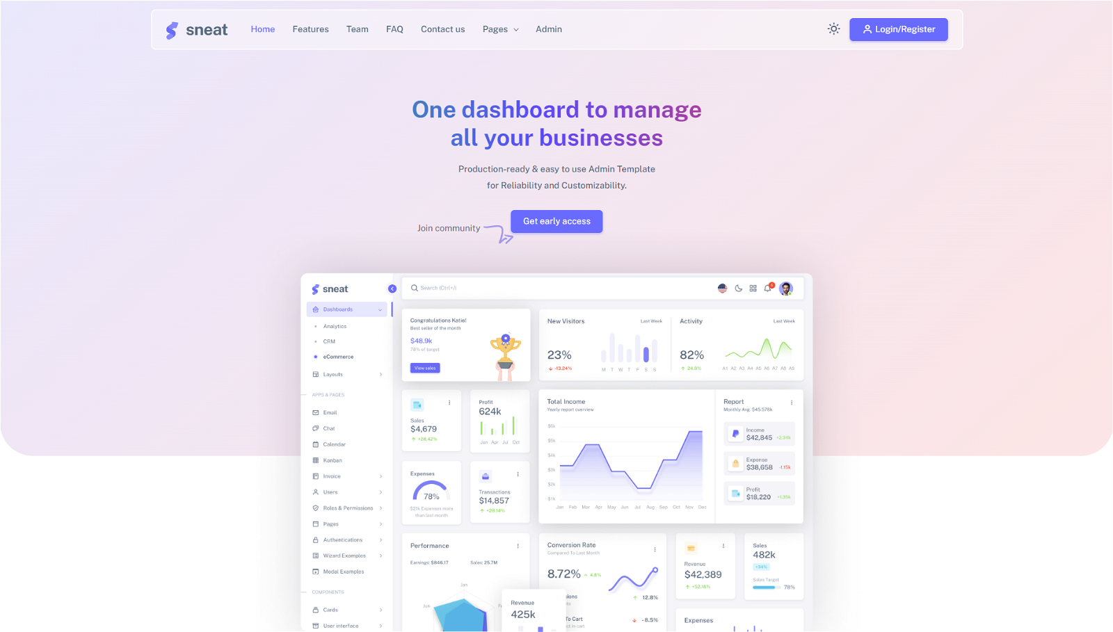 Sneat Bootstrap 5 Landing Page