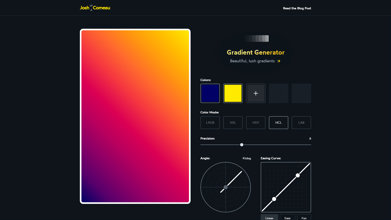 CSS gradient generator