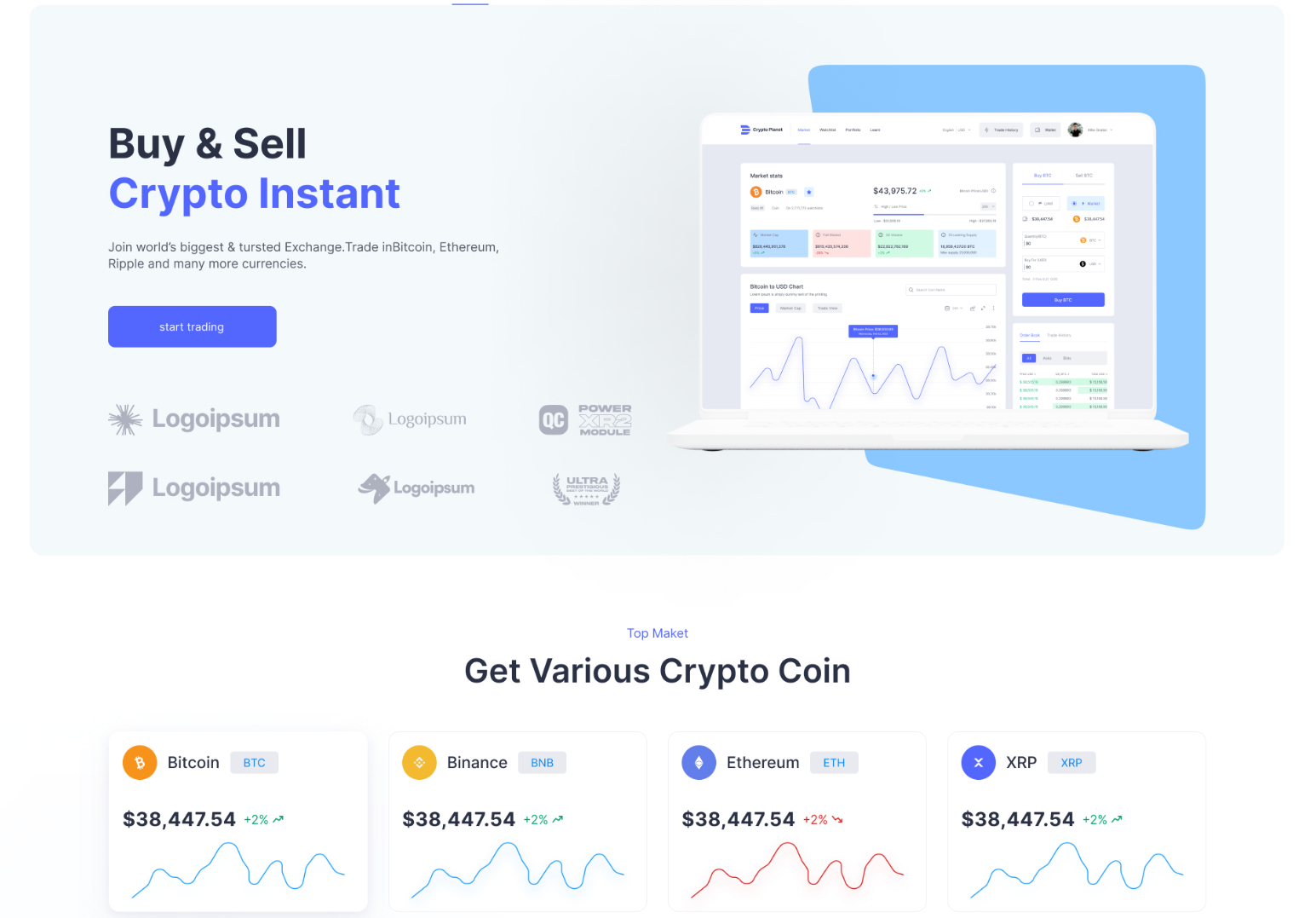 Crypto Planet Figma Admin Dashboard Builder and UI Kit