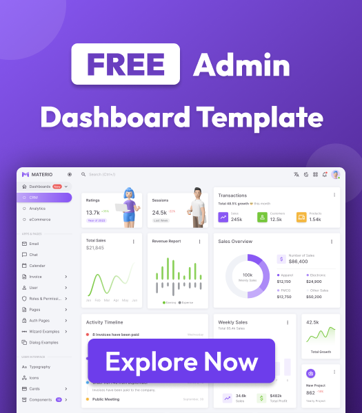 Free Admin Dashboard Template