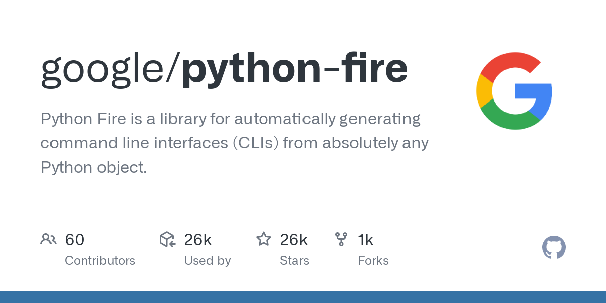 python fire best python cli library