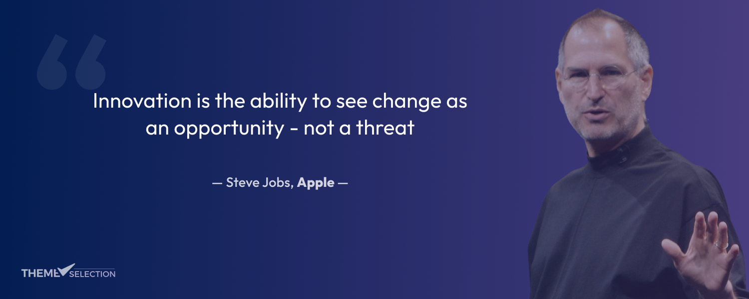 year in a review: Qoute on Innovation by Steve Jobs