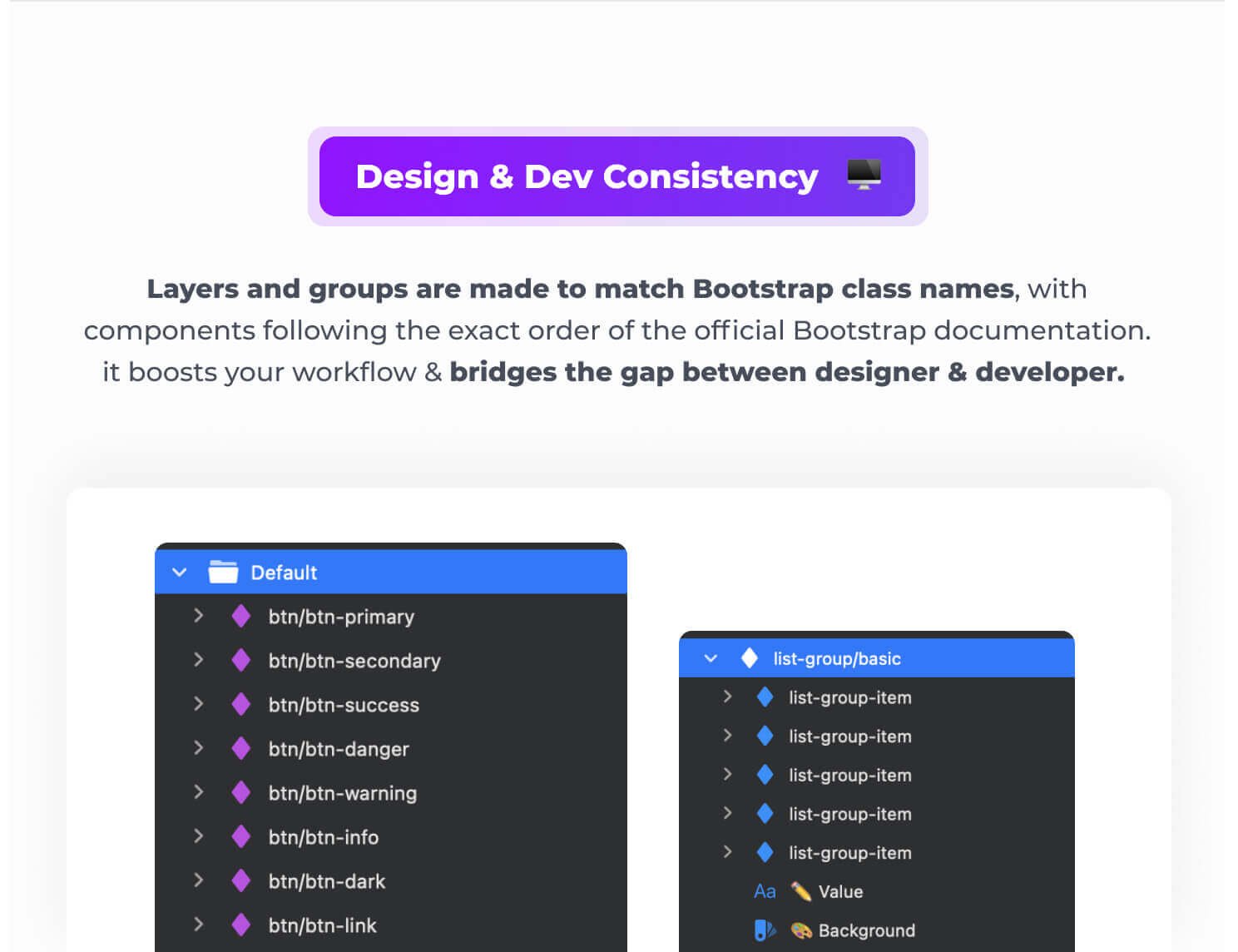 Design & Dev Consistency