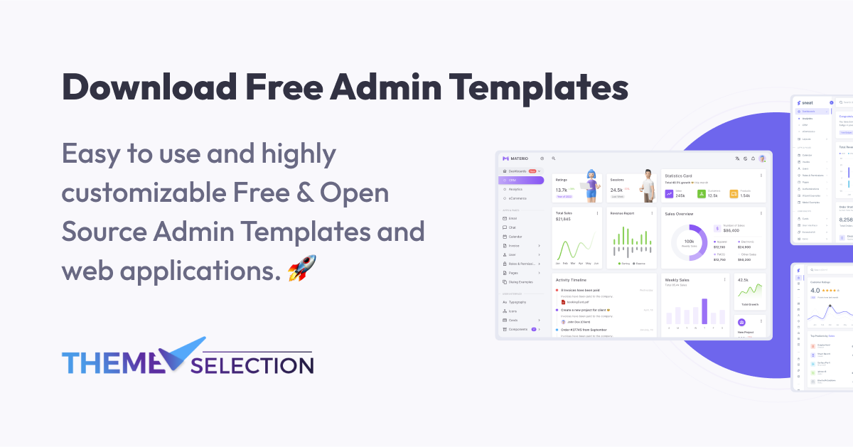 15+ Free Admin Dashboard Templates in 2024