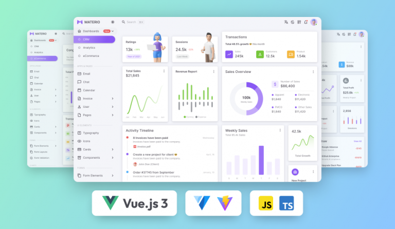 Materio - Free Vuetify Vuejs 3 Admin Template - ThemeSelection